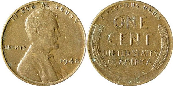 1948 Lincoln Wheat Cent 1948 Lincoln Wheat Cent