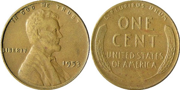 1953 Lincoln Wheat Cent 1953 Lincoln Wheat Cent