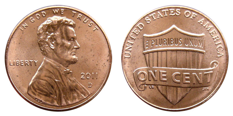 2011 D Lincoln Shield Cent 