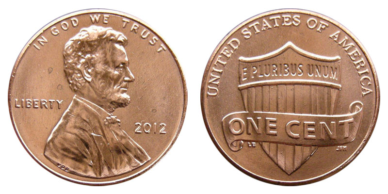 2012 Lincoln Shield Cent 2012 Lincoln Shield Cent