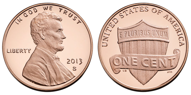 2013 S Lincoln Shield Cent 2013 S Lincoln Shield Cent