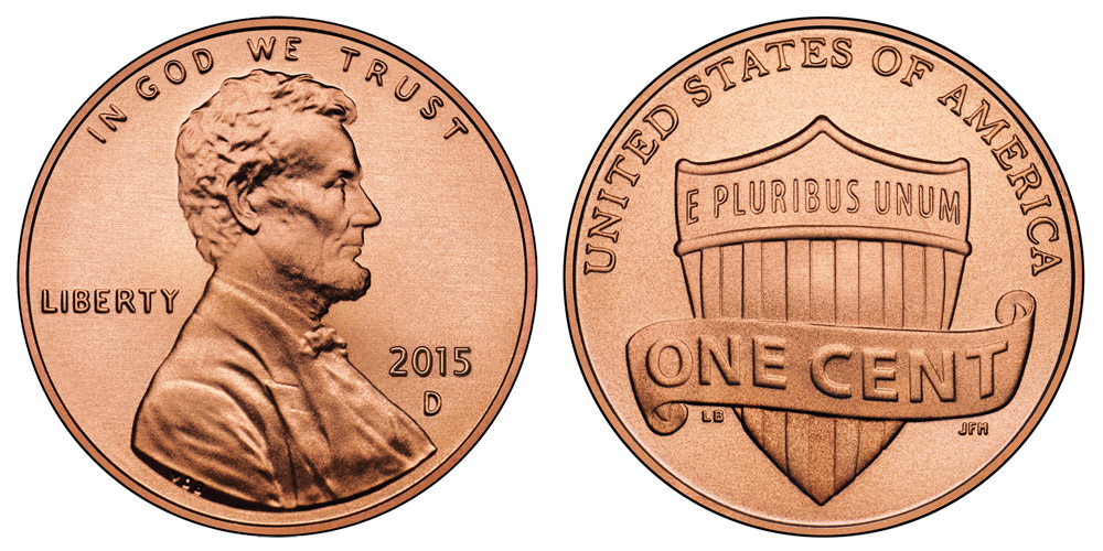 2015 D Lincoln Shield Cent 2015 D Lincoln Shield Cent