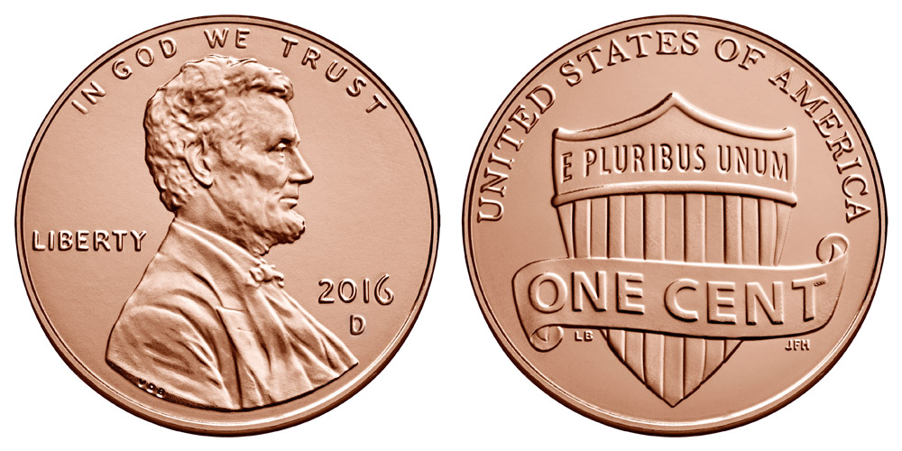 2016 D Lincoln Shield Cent 