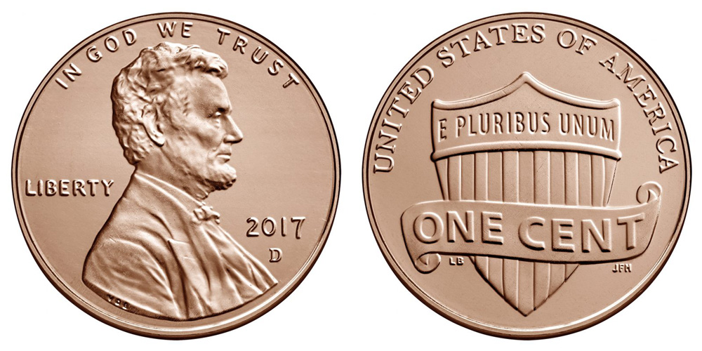 2017 D Lincoln Shield Cent 