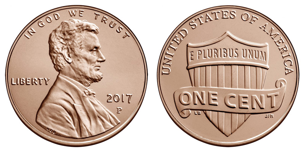 2017 P Lincoln Shield Cent 2017 P Lincoln Shield Cent