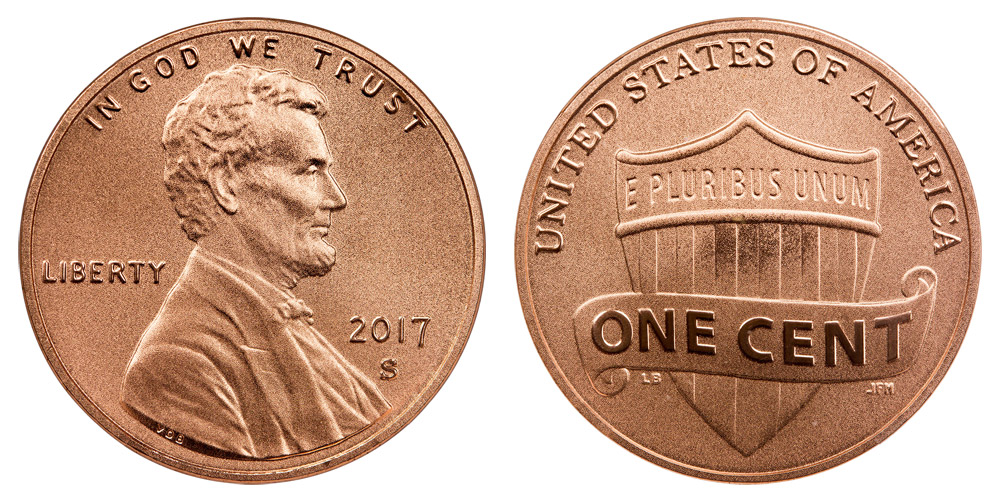 2017 S  Lincoln Shield Cent Enhanced Uncirculated 