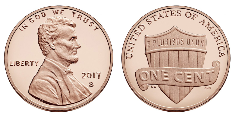 2017 S Lincoln Shield Cent 