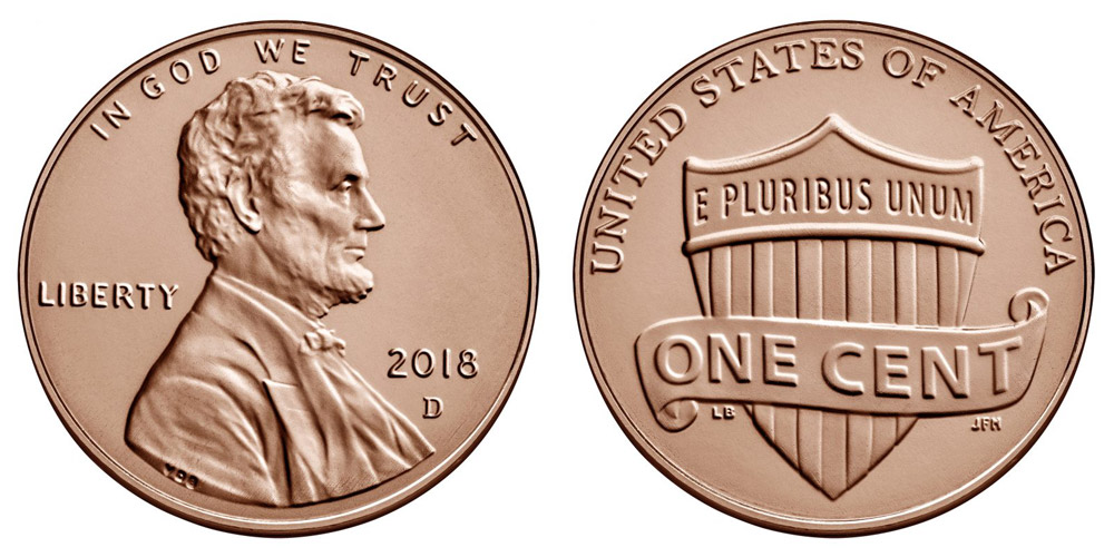 2018 D Lincoln Shield Cent 