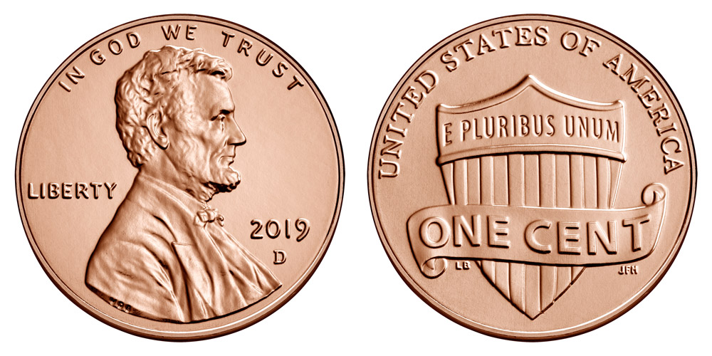 2019 D Lincoln Shield Cent 