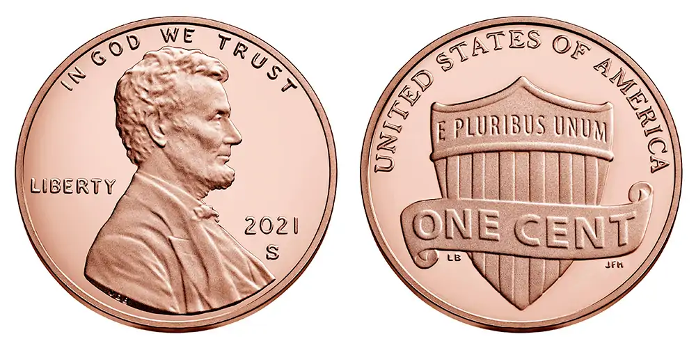 2021 S Lincoln Shield Cent 2021 S Lincoln Shield Cent
