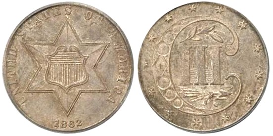 1862 Silver Three Cent Piece 1862 Silver Three Cent Piece